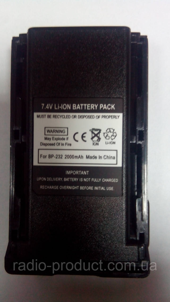 Аккумулятор BP-232 N, для радиостанций Icom - фото 1 - id-p21230569