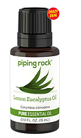Эфирное масло лимона и эвкалипта (Lemon Eucalyptus Pure Essential Oil) от Piping Rock, 15мл