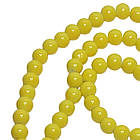 Намистини 8 мм Нитка 80 см Жовтий тон 105, Фурнітура для Прикрас, Біжутерії, Рукоділля, Браслетів, Намиста, фото 5