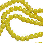 Намистини 8 мм Нитка 80 см Жовтий тон 105, Фурнітура для Прикрас, Біжутерії, Рукоділля, Браслетів, Намиста, фото 4