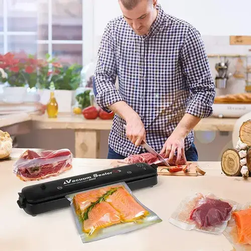 Домашний вакуумный упаковщик еды Vacuum SeaIer. Вакууматор продуктов ...