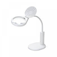 Лампа-лупа настільна з підсвіткою TJ108C LED, 2.5 діоптрії, діам.-90 мм