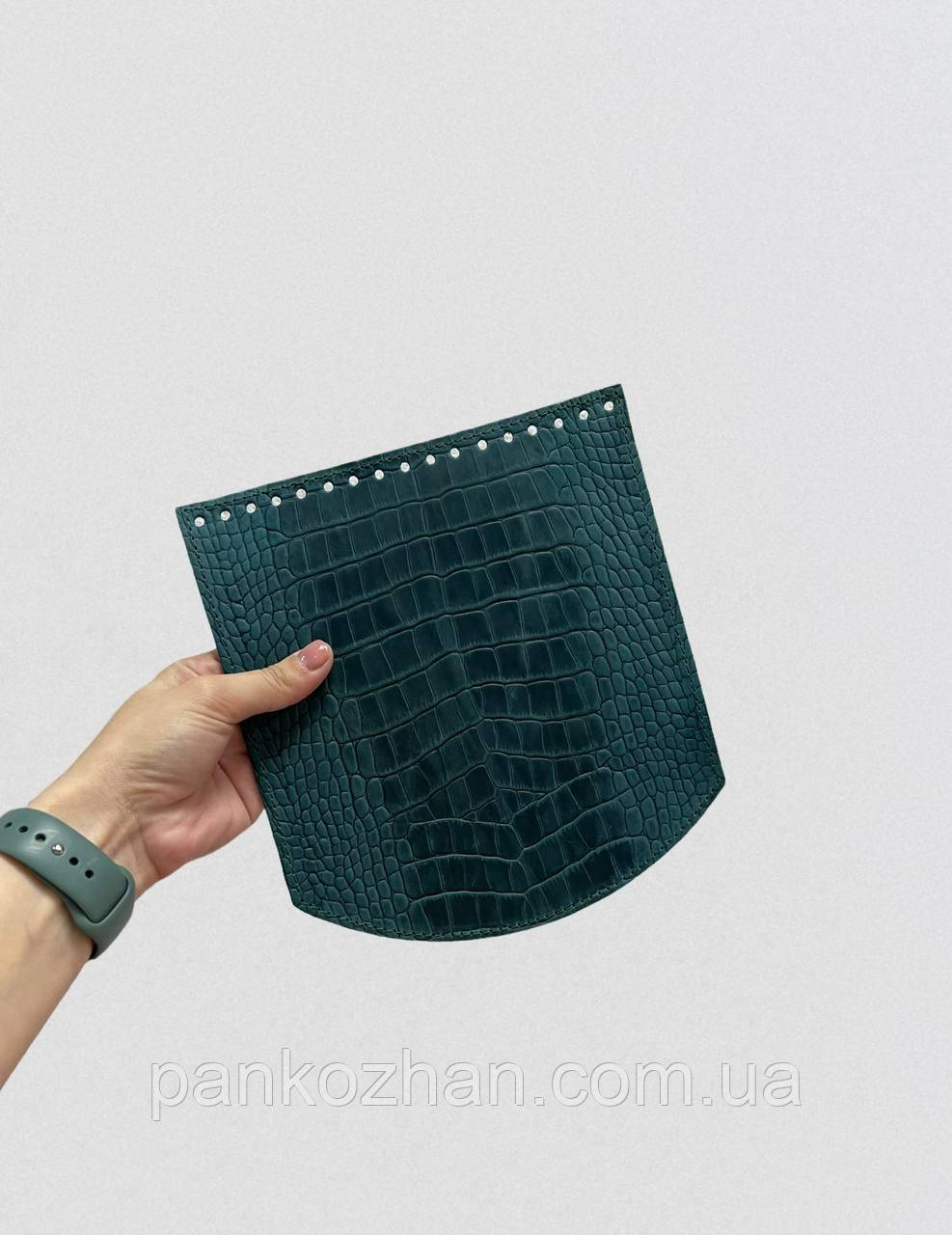 Клапан для сумки М2, натуральна шкіра, 22х20 см, фото 1