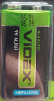 Батарейка Крона Videx (6LR61) alkaline