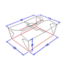 Ланч-бокс (салатник) 750 мл крафт, фото 2