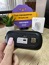 Мишка бездротова Wireless Mouse з RGB підсвічуванням Чорна, фото 5