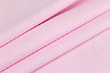 Лоскуток. Однотонна польська бязь світло-рожева 135 г/м2 85*142 см, фото 5