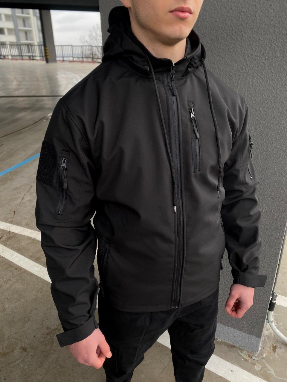 Вітровка чоловіча з водовідштовхувального матеріалу Softshell, фото 1