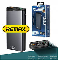 Powerbank 20000mAh 22.5W Remax RPP-129 QC3.0 PD Швидка зарядка. Металевий корпус