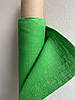 Зелена лляна тканина, колір 898, фото 2