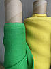 Зелена лляна тканина, колір 898, фото 3