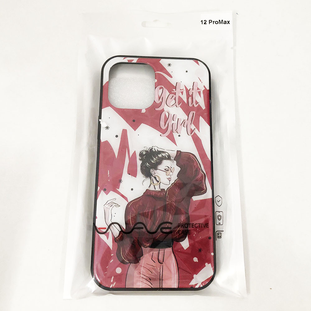 Чохол Apple Iphone 12 Pro Max. Get it QH-112 girl! червоний