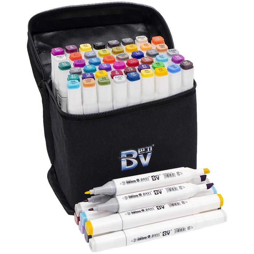 Набір двосторонніх скетч-маркерів у сумці 48 кольорів BV800-48 в упаковці 48 шт