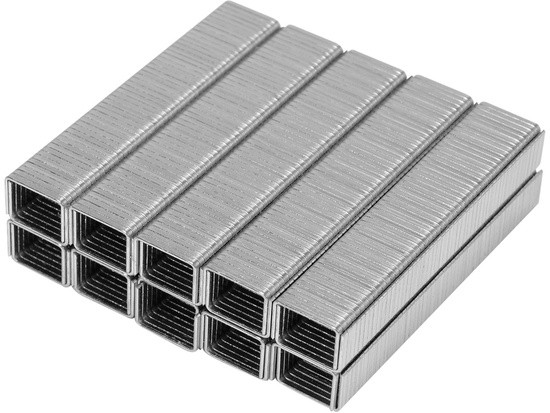 Скоби до степлера YATO YT-70020 i YATO YT-70021, h-8 мм, b-11.3 мм, t-1.2х 0,52 мм, уп. 1000 шт. YATO
