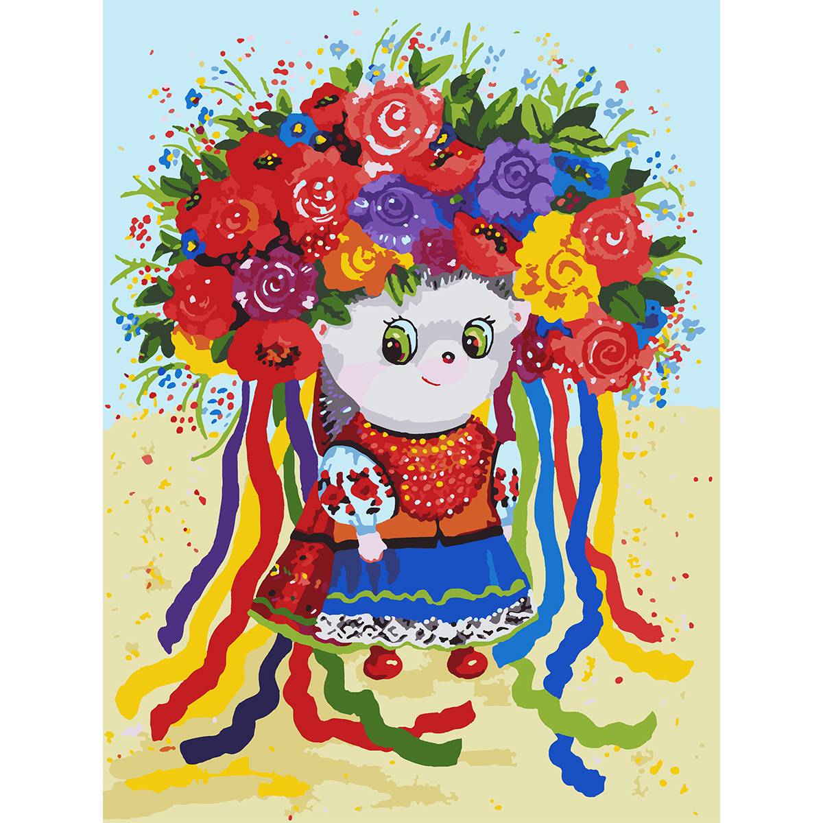 Картина за номерами SANTI Україночка 30x40 см