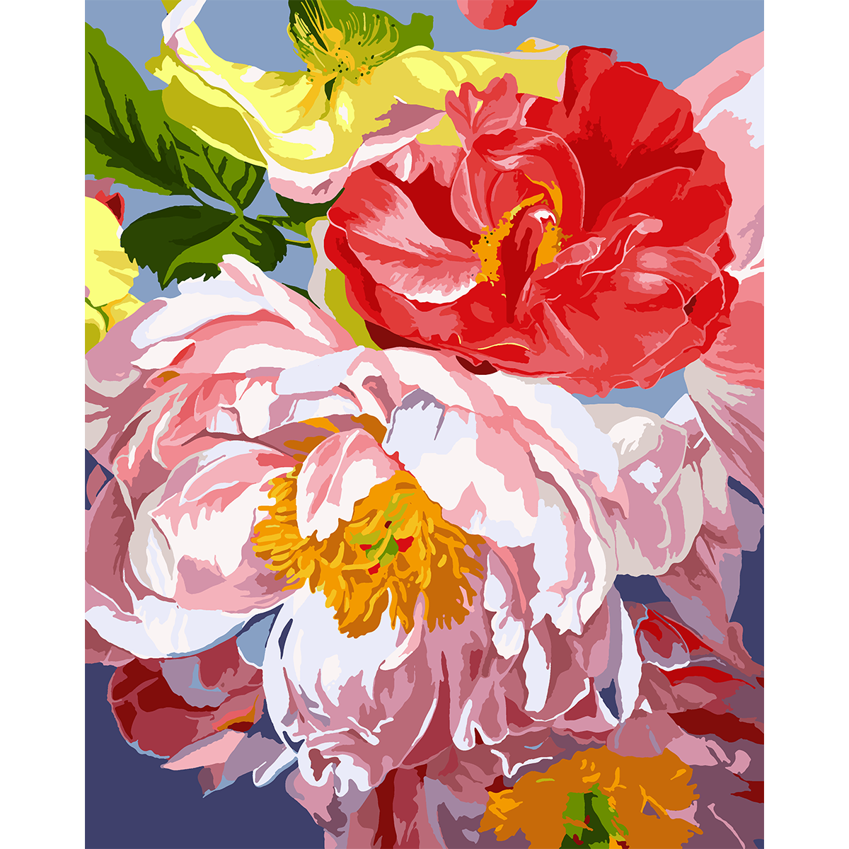 Картина за номерами SANTI Чарівні півонії 40x50 см ©artalekhina