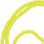 Намистини 4 мм Нитка 80 см Лимонний Жовтий тон 124, Фурнітура для Біжутерії, Намиста, фото 4