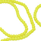 Намистини 4 мм Нитка 80 см Лимонний Жовтий тон 124, Фурнітура для Біжутерії, Намиста, фото 6