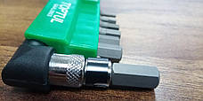 Набір біт 1/4" HEX 2-8мм + Гобр.сайт. 8ед. TOPTUL GAAL0803, фото 5