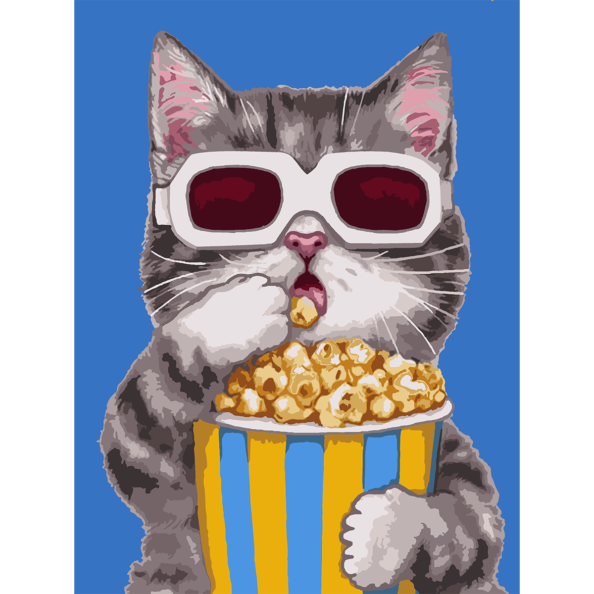 Картина за номерами Кіноман 40x50 см SANTI