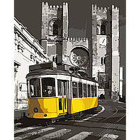 Картина по номерам "Желтый трамвай", 40*50 см., SANTI