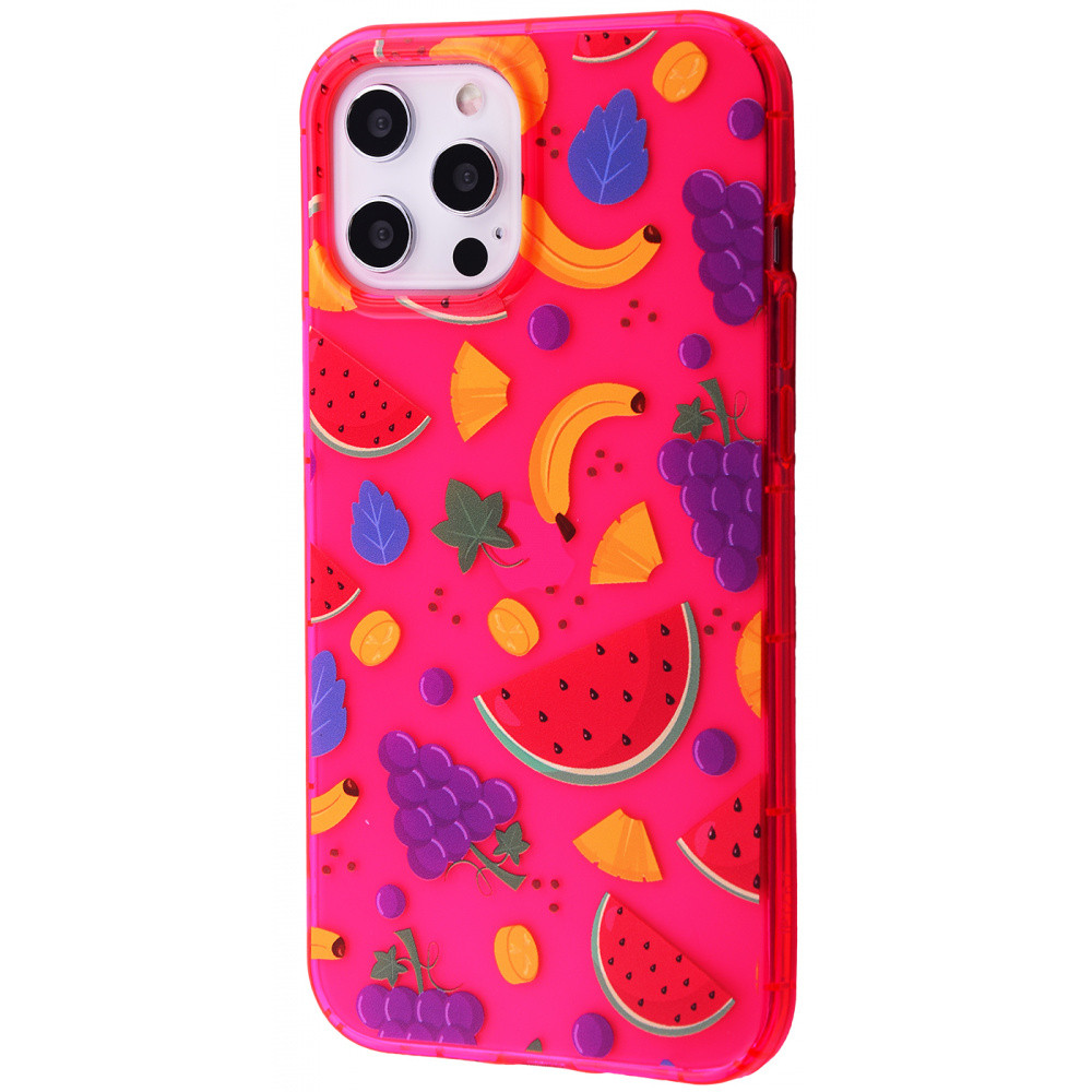 Чохол для Apple Iphone 12 Pro Max фрукти. VQ-582 Колір рожевий