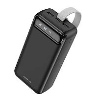 Повербанк на 30000mAh с фонариком BOROFONE Freeway Power bank (2USB/1Type-C, 2,1A). Black