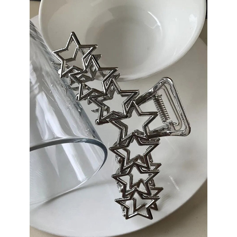 Металева заколка-краб для волосся Stars 11.5 см