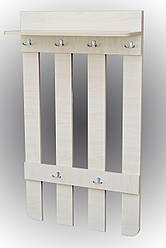 Вішалка в передпокій настінна. Колір Дуб молочний