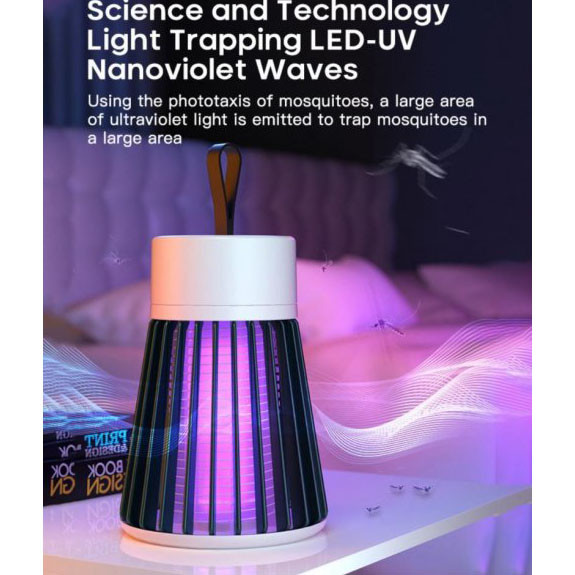 Відлякувач комарів для вулиці Electronic shock Mosquito killing lamp, Лампа-світильник від JP-574 комарів похідна
