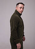 Флісова кофта чоловіча (хакі) 48, фото 2