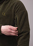 Флісова кофта чоловіча (хакі) 48, фото 4