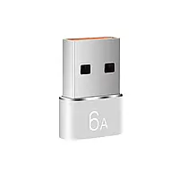 Переходник USB Male to Type-C Female Adapter Converter QK82-1. Адаптер Type C (мама) - USB (папа)