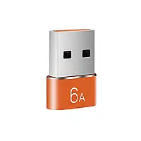 Переходник USB Male to Type-C Female Adapter Converter QK82-3. Адаптер Type C (мама) - USB (папа)