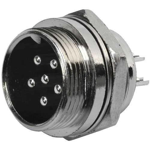 Роз'єм MIC 336, штекер, монтажний, 6 pin, Ø16мм