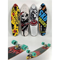 ❤️Скейтборд дерев'яний дитячий Протиковзне покриття трюковий скейт з підсвіткою колес
