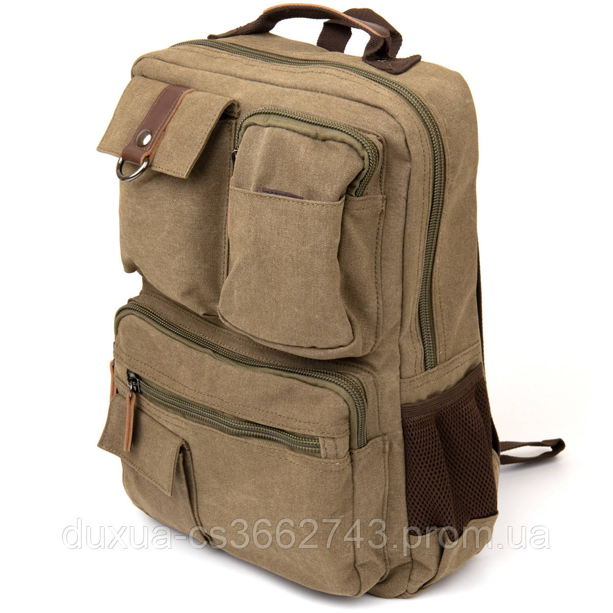 Рюкзак Текстильный Дорожный Унисекс Vintage 20620 Оливковый — Купить ...