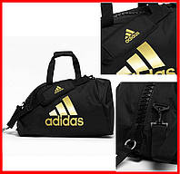 Сумка-рюкзак с золотым логотипом ADIDAS дорожная спортивная сумка большая сумка для спорта