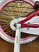Дитячий велосипед для дівчинки рожевий 16" Royal Baby Star Girl Official UA на зріст 100-115 см, фото 6