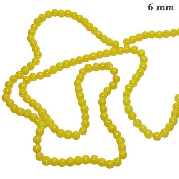 Намистини 6 мм Нитками по 80 см, Склопласт для Біжутерії, Прикрас, Рукоділля