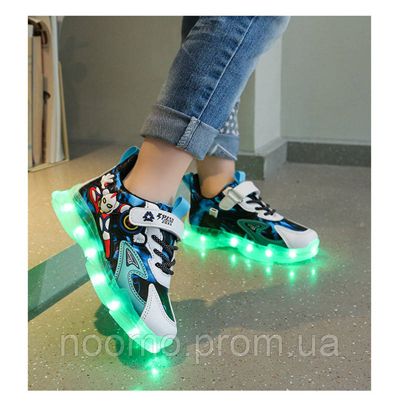 Кросівки ЛЕД, що світяться з LED-підсвічуванням USB зарядкою