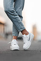 Білі кроссівки жіночі Nike Air Force. Кроссівки для дівчат Найк Аір Форс весна осінь., фото 6