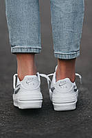 Білі кроссівки жіночі Nike Air Force. Кроссівки для дівчат Найк Аір Форс весна осінь., фото 10