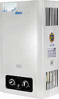 Водонагрівач газовий Dion JSD-10 Преміум димохідний (Газова колонка) Срібна