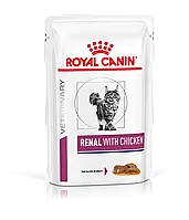 Вологий корм для дорослих котів ROYAL CANIN RENAL FELINE CHICKEN Pouches 0.085 кг x 12 шт.