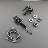 Змішувач для ванни Frap F3257, чорний/хром, фото 4