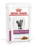 Влажный корм для взрослых кошек ROYAL CANIN RENAL FELINE TUNA Pouches 0.085 кг x 12 шт.