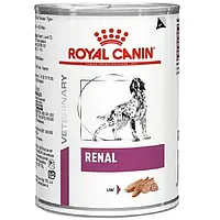 Влажный корм для взрослых собак ROYAL CANIN RENAL CANINE Cans 410гр*12шт