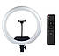 Кільцева LED лампа сенсорна 36 см з пультом для селфі фото відеозйомок Світлодіодна лампа для блогера AL-360, фото 4