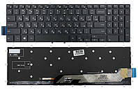Клавиатура Dell Inspiron 17-5770 черная без рамки Прямой Enter подсветка Original PRC (03NVJK)